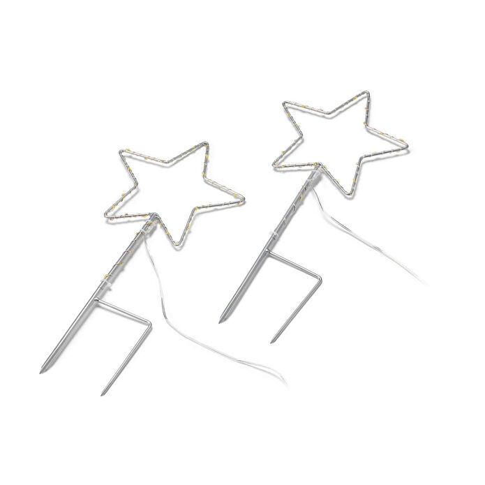 Tchibo Led’li Bahçe Süsü, Yıldız, 2 Adet, Küçük