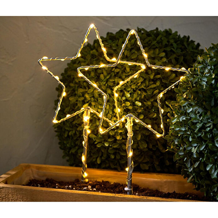 Tchibo Led’li Bahçe Süsü, Yıldız, 2 Adet, Küçük