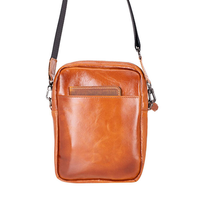Bloominbag Bloombag Cognac Brown Hakiki Deri Crossbody Çanta