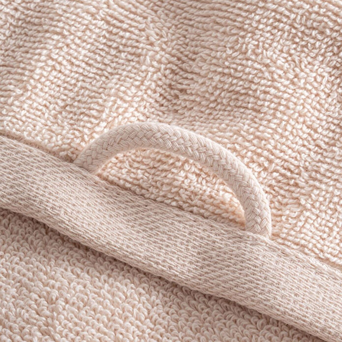 Green Black Lara Yüz Havlusu %100 Pamuk Bordürlü Açık Somon 50x90 Cm