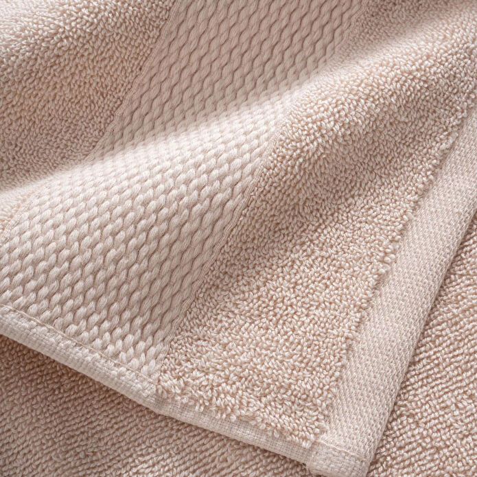 Green Black Lara Banyo Havlusu %100 Pamuk Bordürlü Açık Somon 80x150 Cm