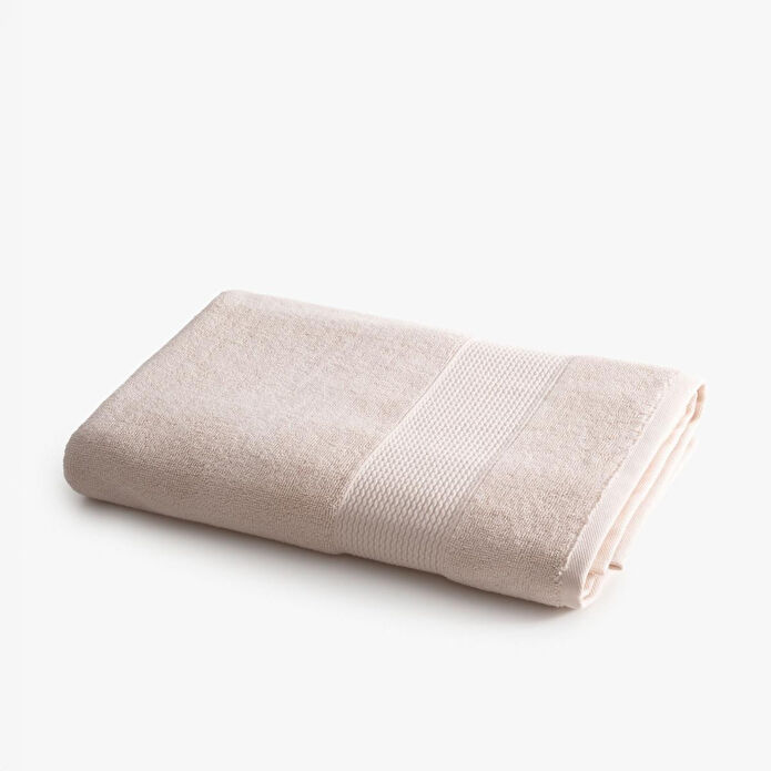 Green Black Lara Banyo Havlusu %100 Pamuk Bordürlü Açık Somon 80x150 Cm