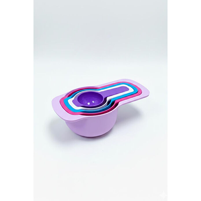 Vienev 5’li Renkli Ölçü Kaşığı Seti Pastel Renkli – (15-60-85-150-250 Ml) | Mutfak Ölçü Seti