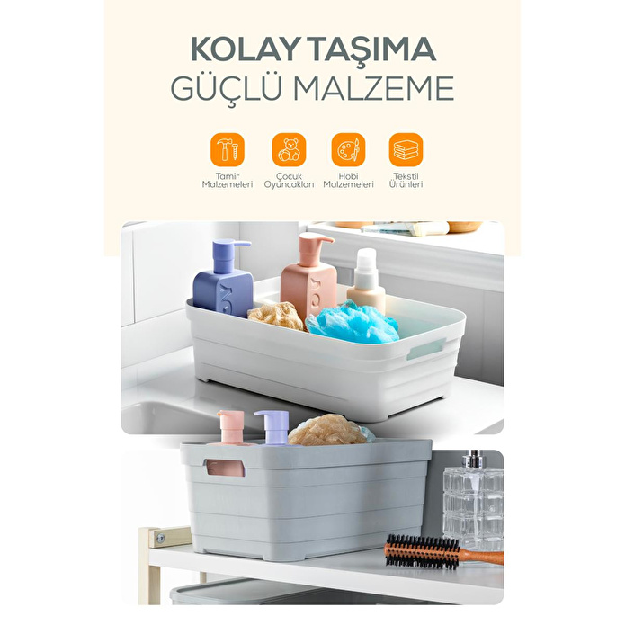 Vienev 6'lı 10,8 Litre Saklama Kutusu Antrasit