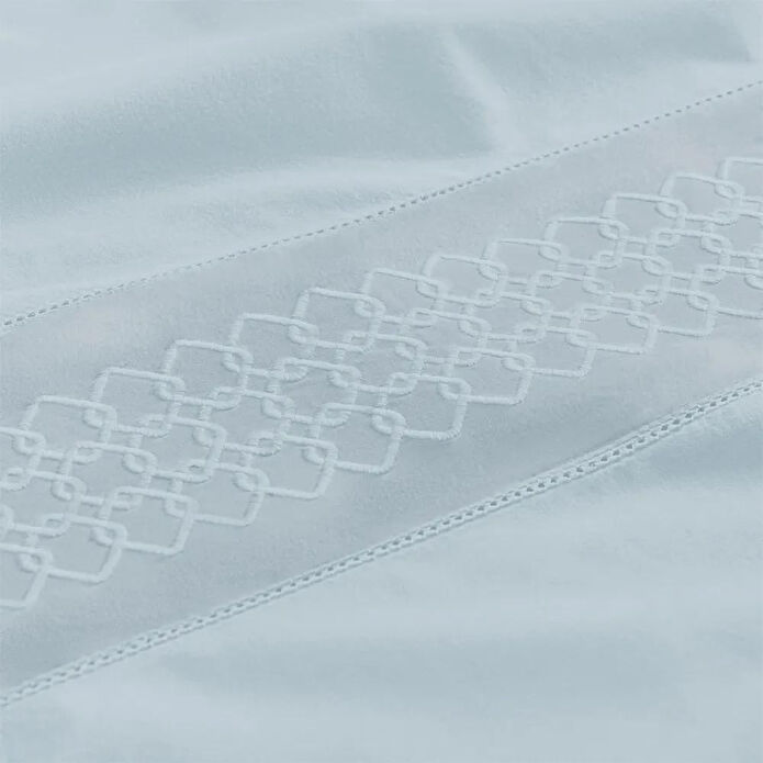 Penelope %100 Pamuk Percale Nevresim Seti 260x240 Cm Mavi - Juana Serisi