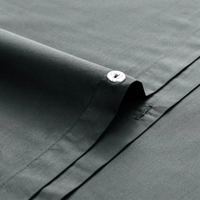 Penelope %100 Pamuk Percale Nevresim Seti 260x240 Cm Antrasit - Juana Serisi