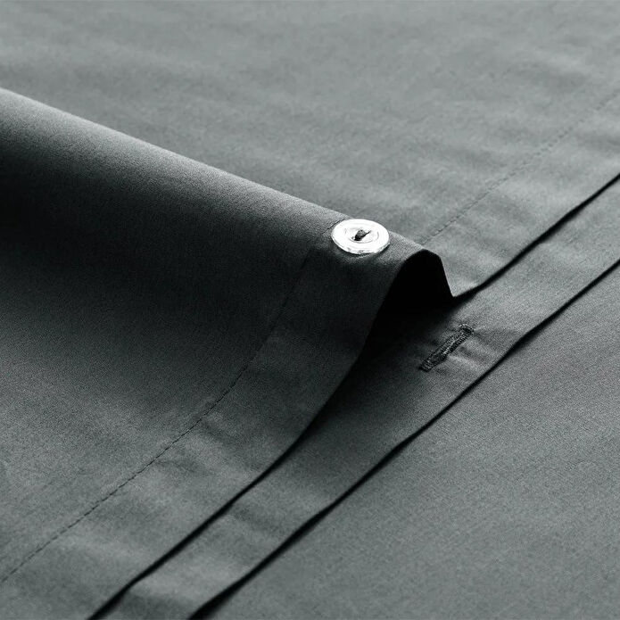 Penelope %100 Pamuk Percale Nevresim Seti 240x220 Cm Antrasit - Juana Serisi