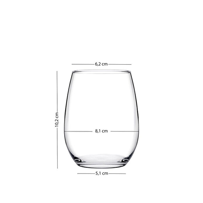 Rakle Astoria Gold 4'lü Su Bardağı Seti 350 Cc