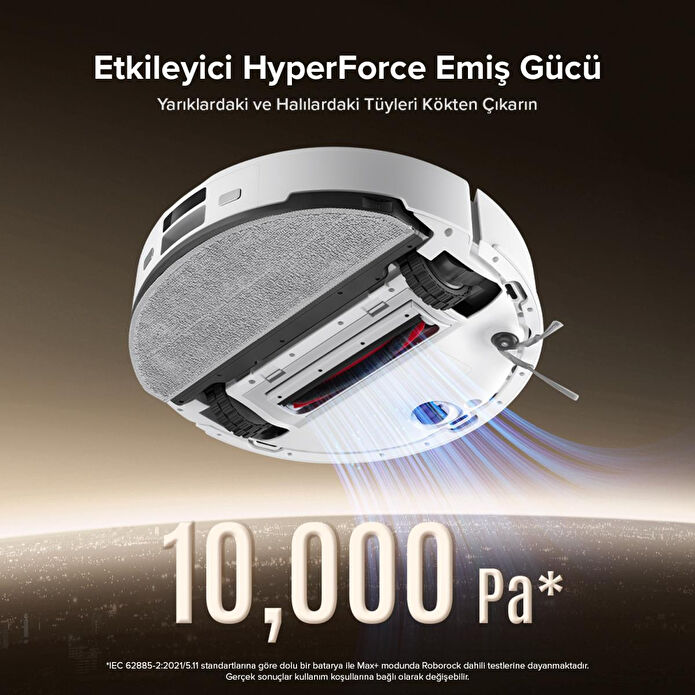 Roborock Q8 Max Pro Plus Akıllı Robot Süpürge Beyaz