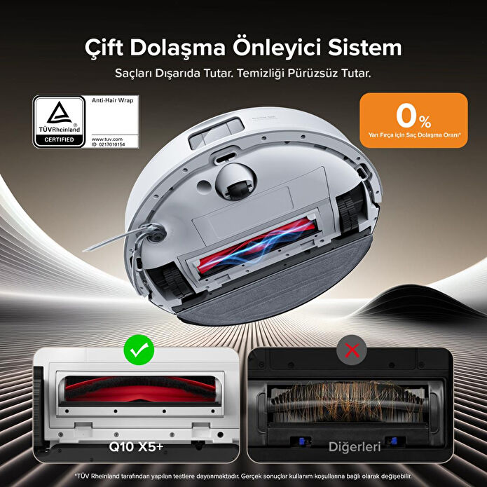 Roborock Q8 Max Pro Plus Akıllı Robot Süpürge Beyaz