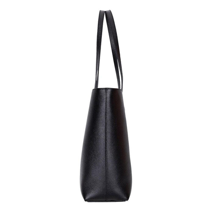 Bloominbag Terra Siyah Hakiki Deri Kadın Omuz Çantası – Noir Black Terra Structured Leather Tote