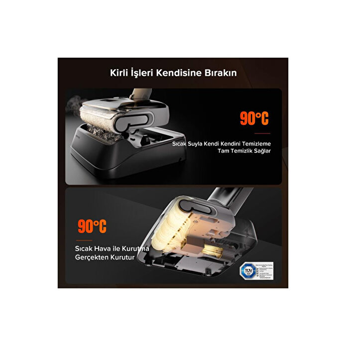 Roborock F25 Rt Islak Kuru Akıllı Dikey Süpürge