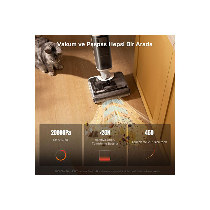 Roborock F25 Rt Islak Kuru Akıllı Dikey Süpürge