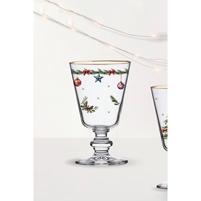 Rakle Pine Glow 4'lü Ayaklı Bardak Seti 280 Cc