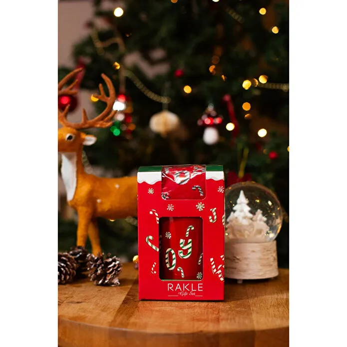Rakle Christmas Joy Çoraplı Hediye Seti Kırmızı 380 Cc