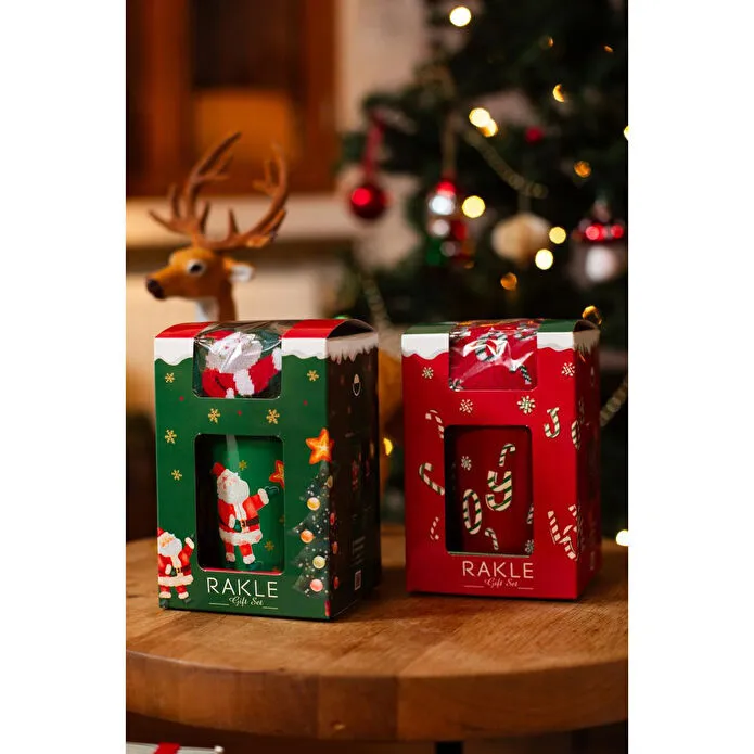 Rakle Christmas Joy Çoraplı Hediye Seti Kırmızı 380 Cc