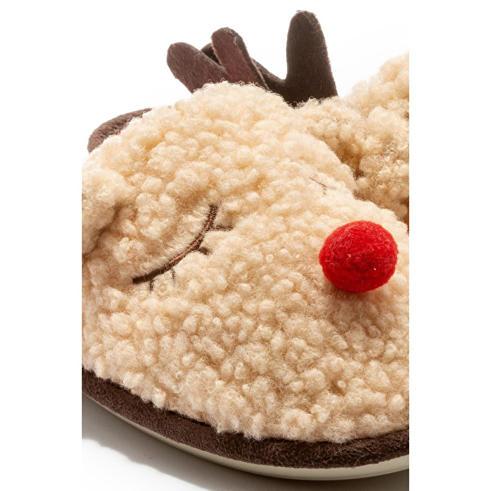 Twigy Diry Kadın,garson Boy Ev Terliği Kahverengi 36/41