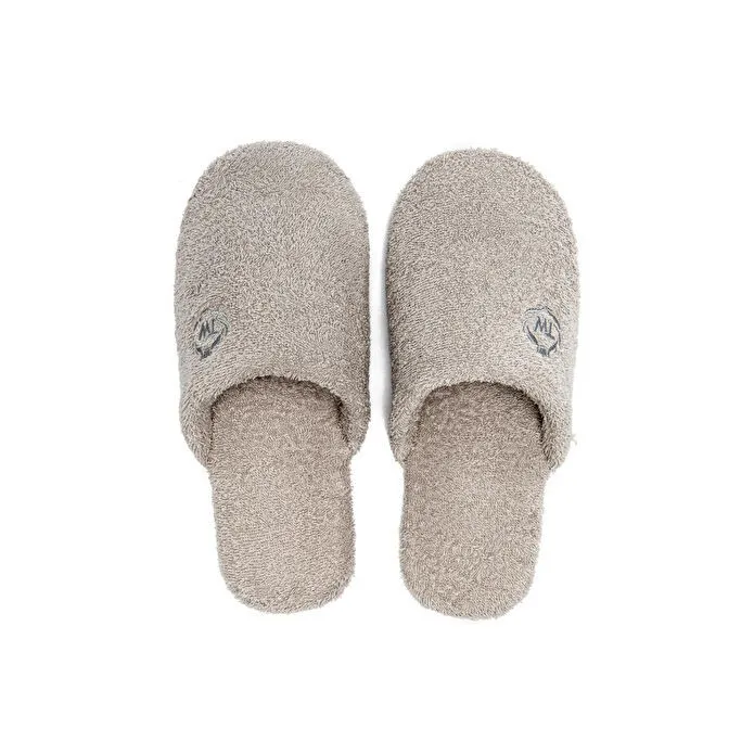 Twigy Havlu Kumaş Erkek Banyo Terliği Gri 41/46