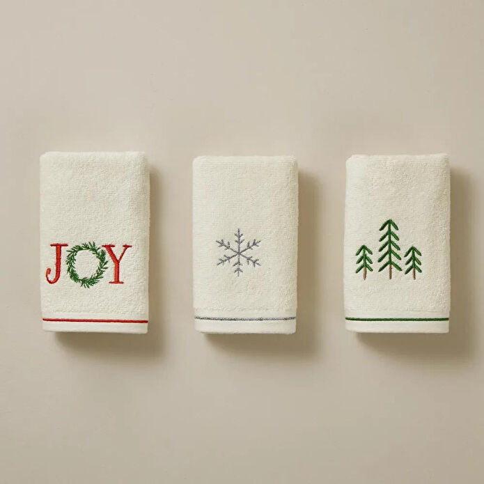 Penelope Yılbaşı Temalı %100 Pamuk 3'lü Kutulu Havlu Seti - Joy Box