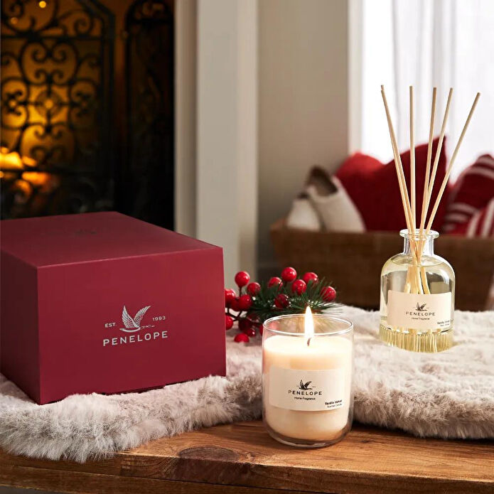 Penelope Yılbaşı Vanilla Velvet Kutulu Hediye Seti (oda Kokusu & Mum)