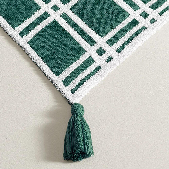 Penelope Triko Tv Battaniyesi Throw Yeşil Koltuk Şalı - Bruma Serisi