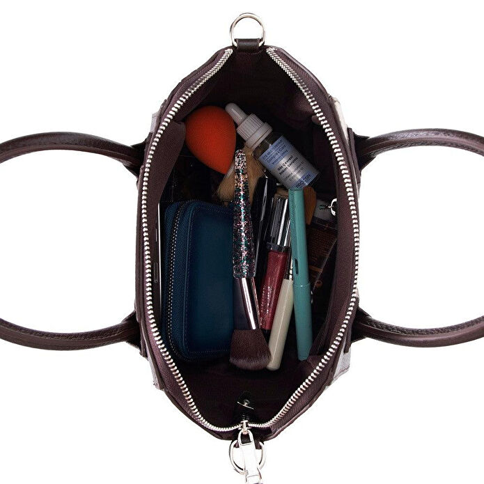 Bloominbag Aria Walnut Brown Medium Hakiki Deri Kadın El & Omuz Çantası