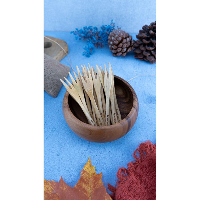 Bambum Piaz 12 Parça Çatal Seti Büyük