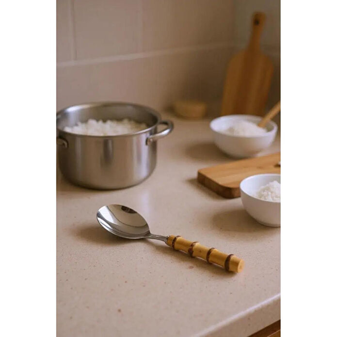 Bambum Mundo Bambu Saplı Pilav Kaşığı 28*7,5cm