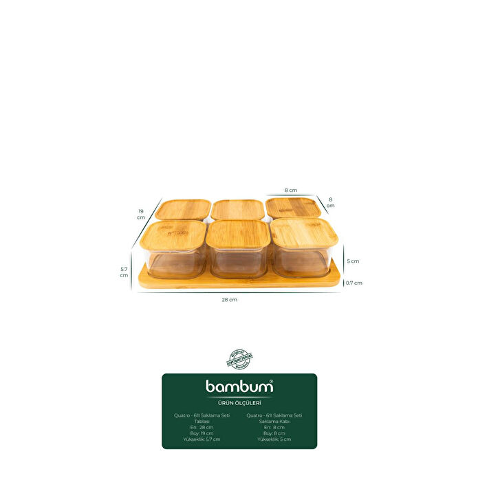 Bambum Quatro 6'lı Kahvaltılık Seti