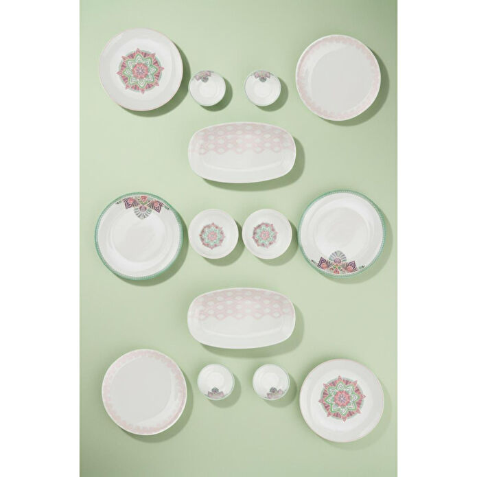 Bambum Moderna 14 Parça Kahvaltı Takımı Pink