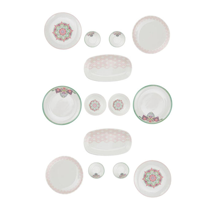 Bambum Moderna 14 Parça Kahvaltı Takımı Pink