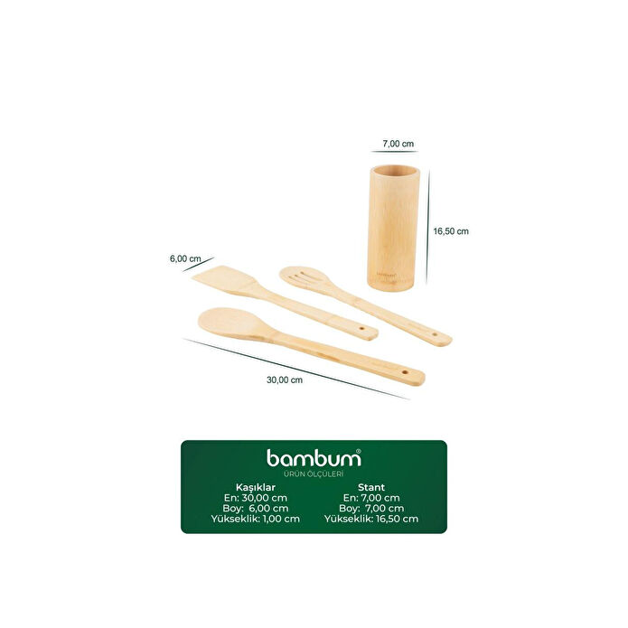 Bambum Ravioli Fix Kaşık Seti 4 Parça