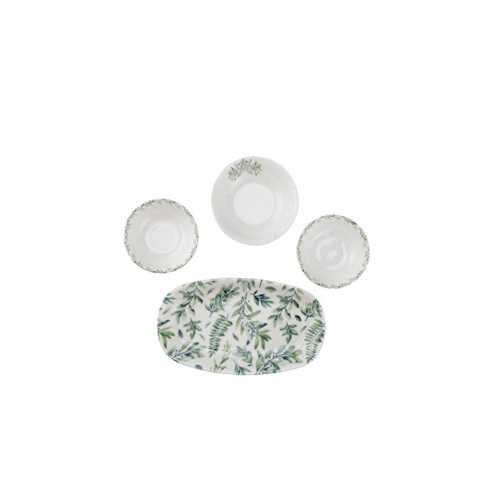 Bambum Moderna 14 Parça Kahvaltı Takımı Yaprak