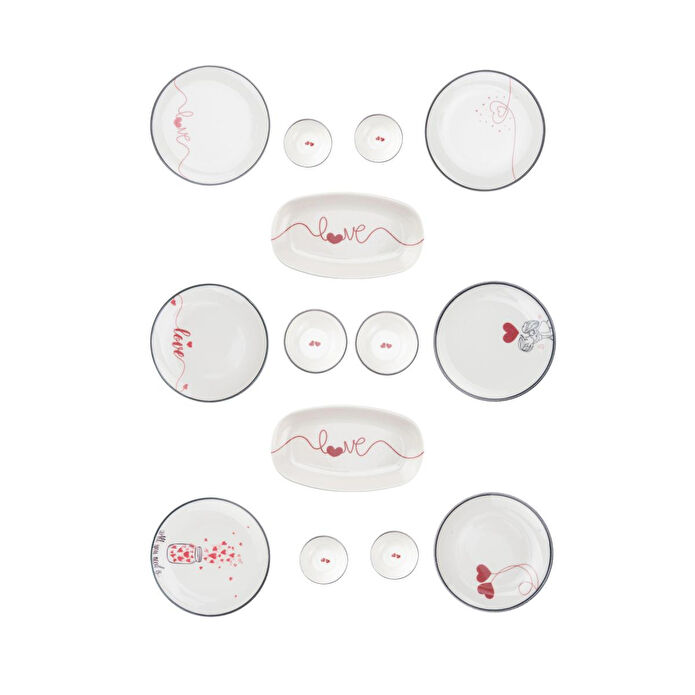 Bambum Moderna - 14 Parça Kahvaltı Takımı Teamo