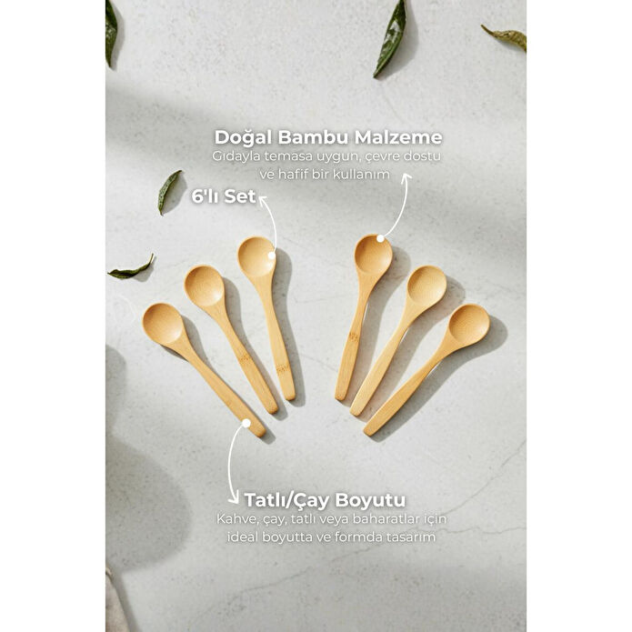 Bambum Rino 6 Parça Çay Kaşık B0772
