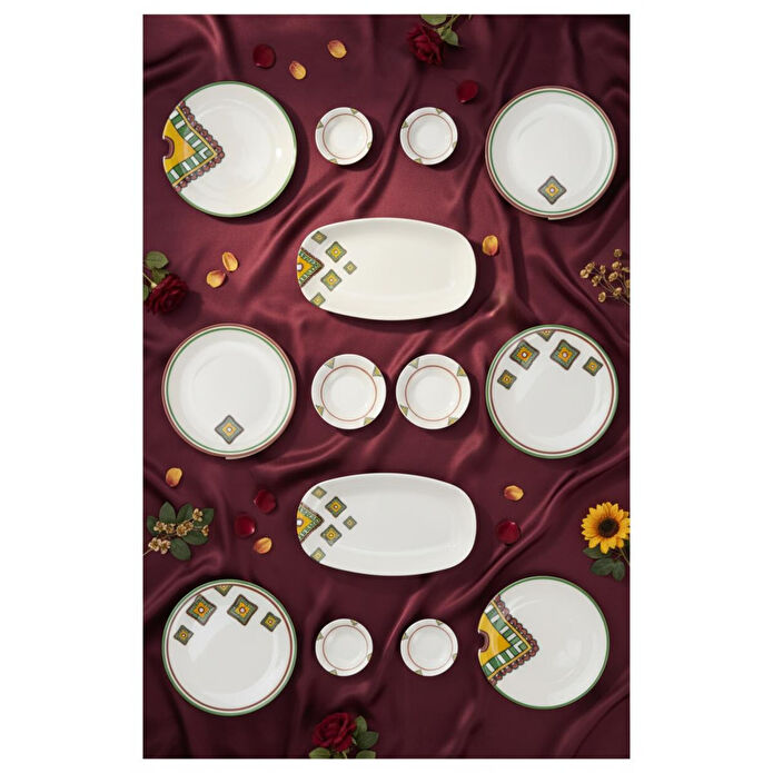 Bambum Moderna 14 Parça Kahvaltı Takımı Mustard