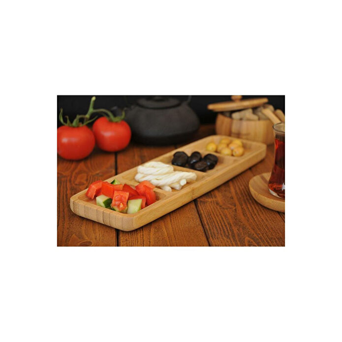 Bambum Ganberi 4 Bölmeli Çerezlik & Sosluk