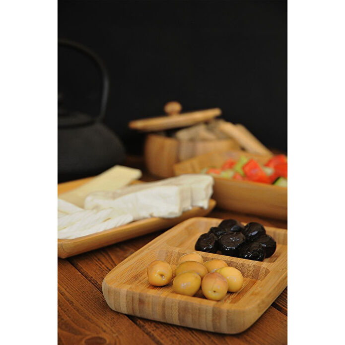 Bambum Ganberi 2 Bölmeli Çerezlik & Sosluk