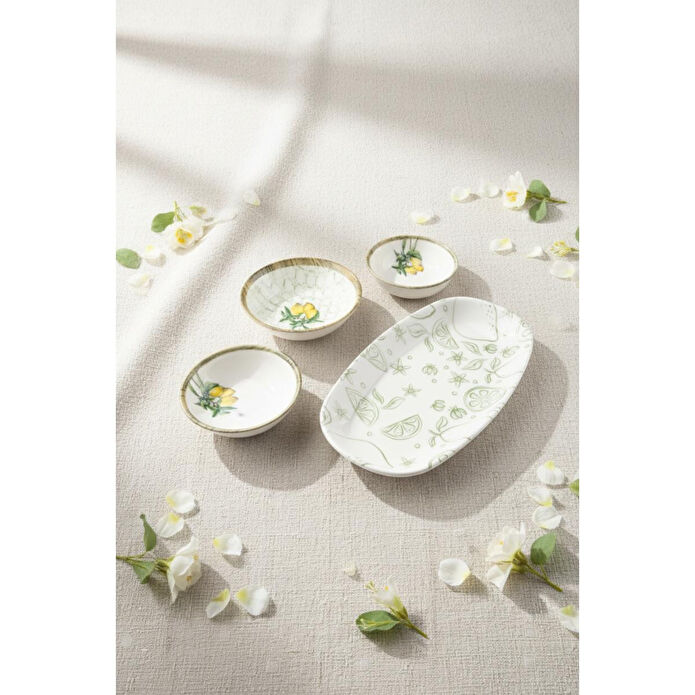 Bambum Moderna 14 Parça Kahvaltı Takımı Limon