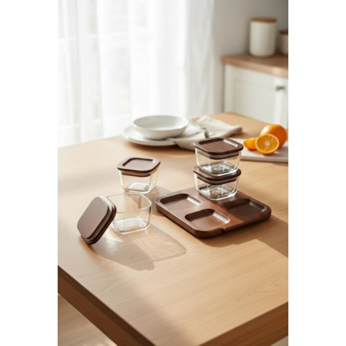 Bambum Nero Enzo 9 Parça Cam Kahvaltılık