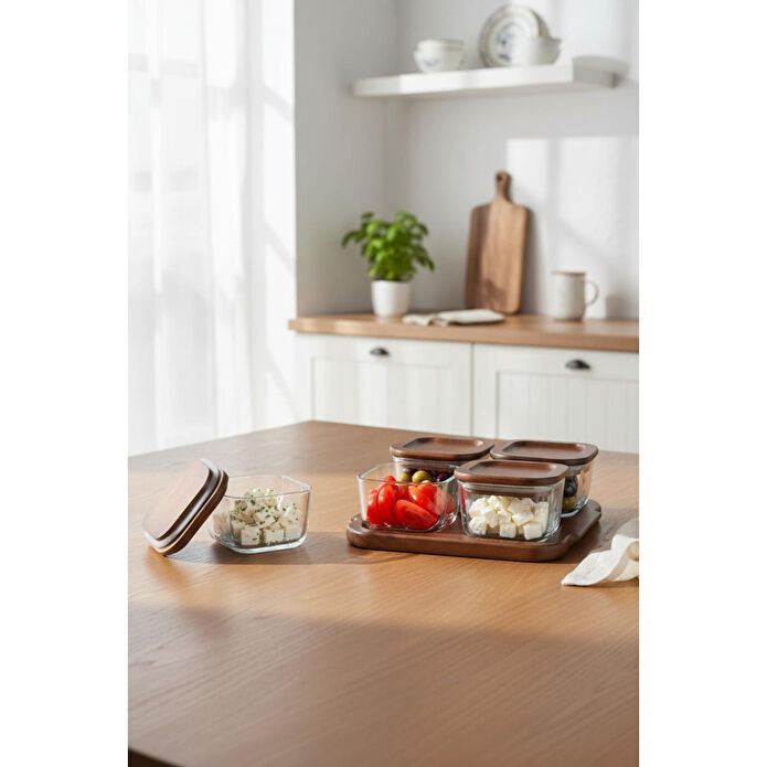 Bambum Nero Enzo 9 Parça Cam Kahvaltılık