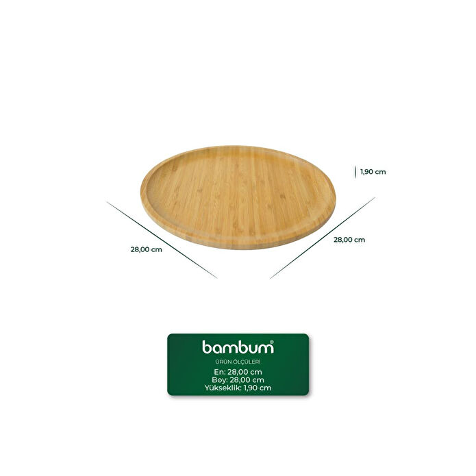 Bambum Penne 6'lı Servis Seti Yuvarlak 28 Cm