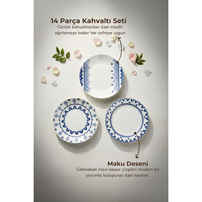 Bambum Moderna 14 Parça Kahvaltı Takımı Maku