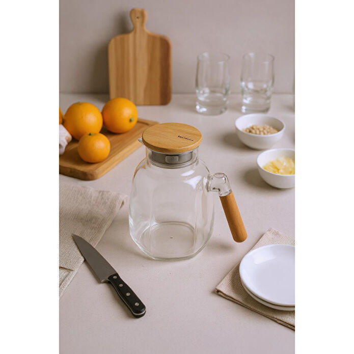 Bambum Care Bambu Kapaklı Cam Sürahi