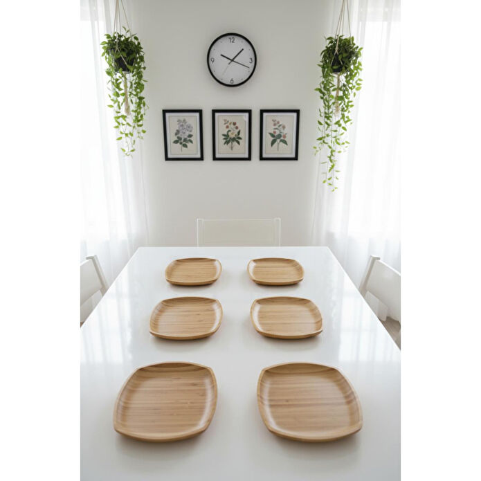 Bambum Penne 6'lı Servis Seti Kare 25 Cm