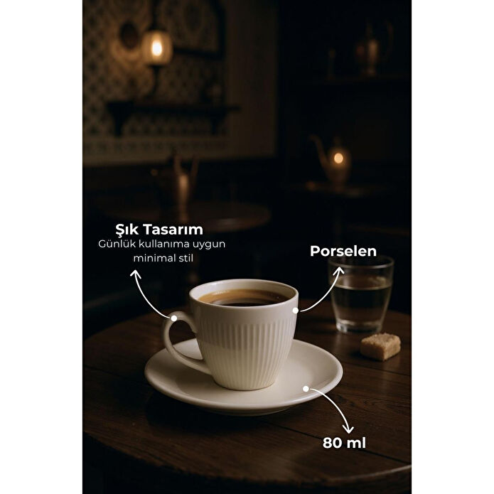 Bambum Vergil 6 Kişilik Fincan Takımı