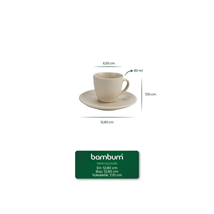 Bambum Vergil 6 Kişilik Fincan Takımı