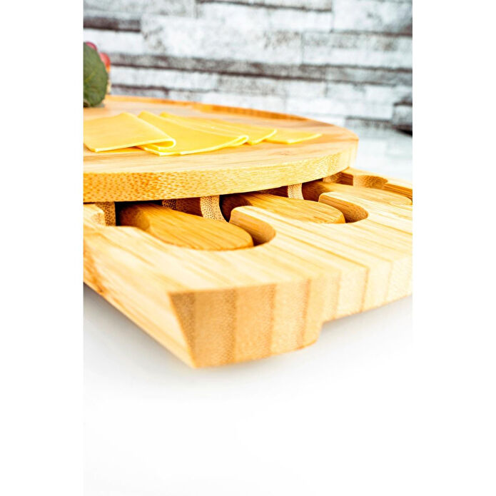 Bambum Oasis 4 Parça Ayaklı Peynir Sunum Tabağı