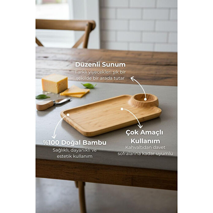 Bambum Pappion Peynir Servis Tabağı