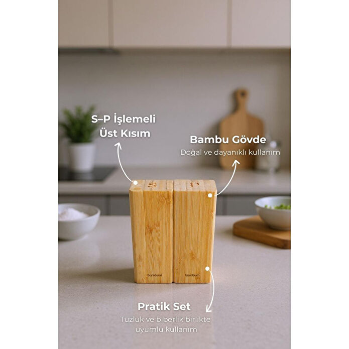 Bambum Twin 2'li Tuzluk Biberlik